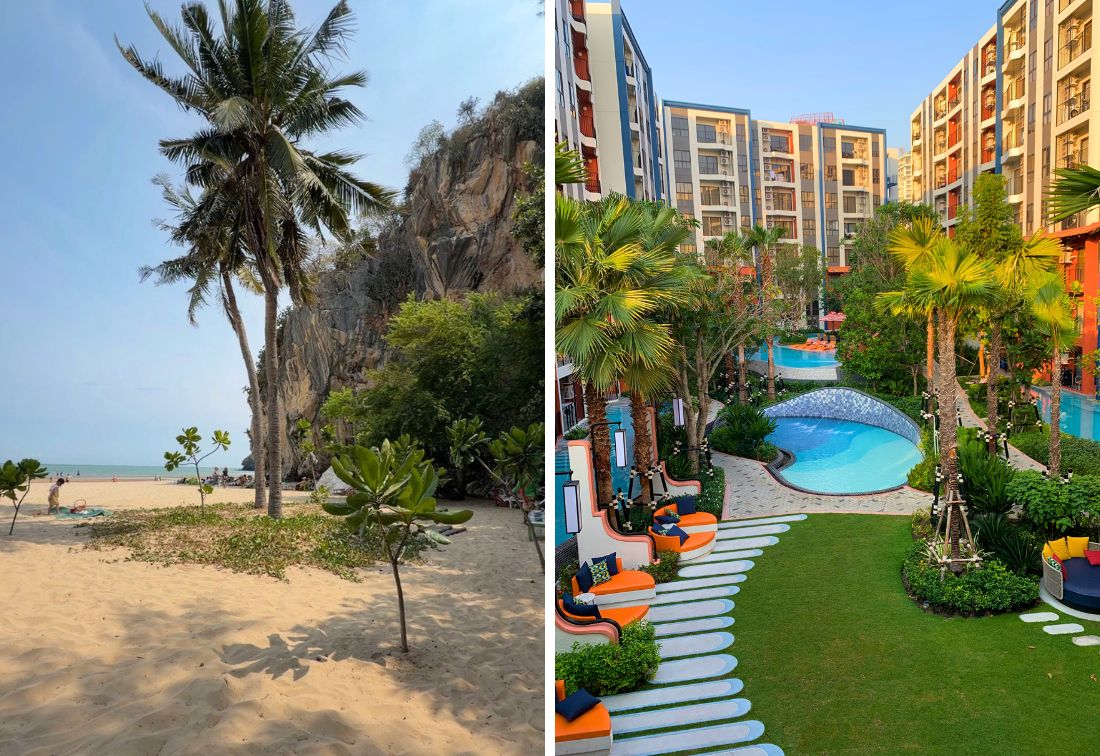 La plage de Hua Hin