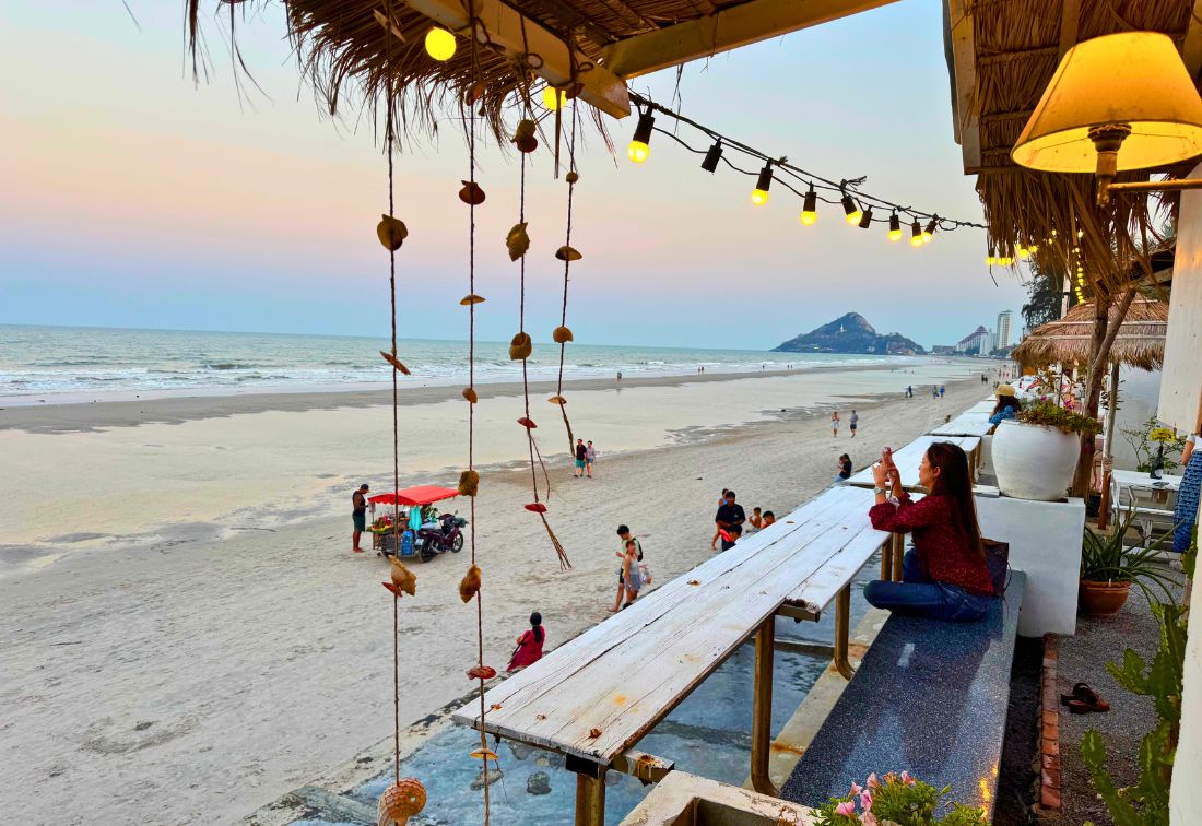 La côte de Hua Hin, en Thaïlande